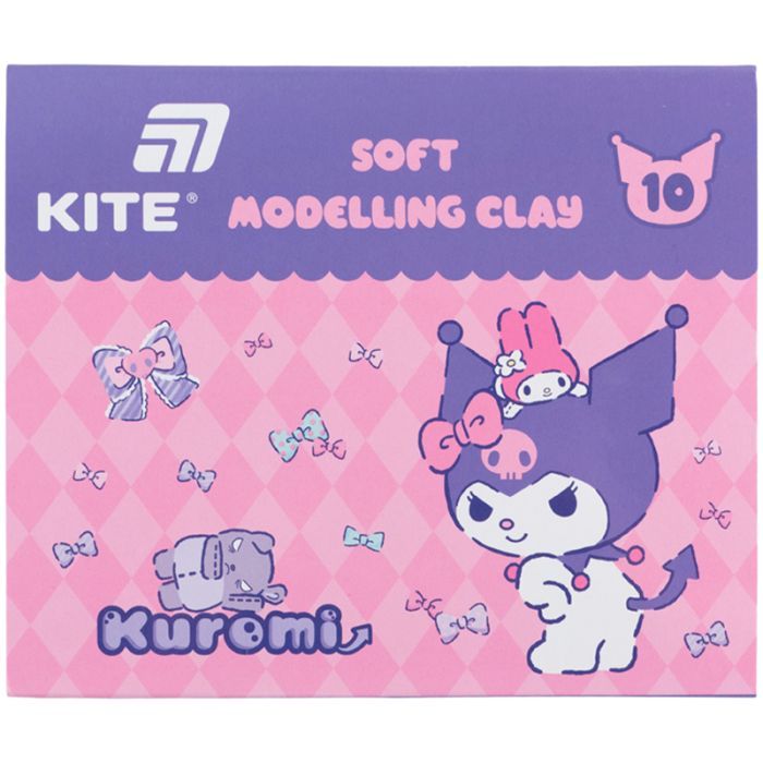 Пластилин Kite Kuromi восковий, 8 кольорів, 160 г (HK24-082)