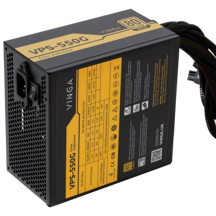 Блок живлення Vinga 550W (VPS-550G) зображення 3