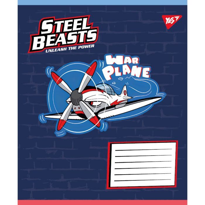 Тетрадь Yes Steel Beasts А5 12 листов линия (767710) изображение 2