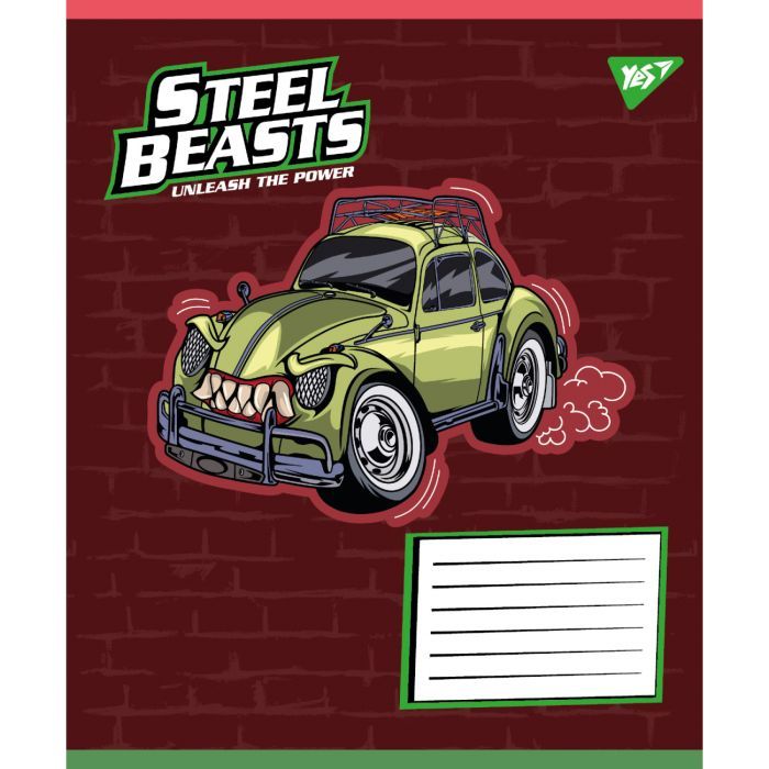 Тетрадь Yes Steel Beasts А5 12 листов линия (767710) изображение 3