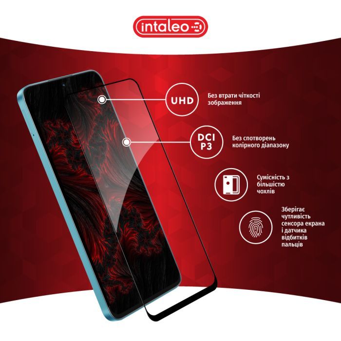 Скло захисне Intaleo Full Glue Honor X8A Black (1283126591174) зображення 4