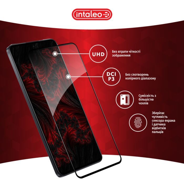Стекло защитное Intaleo Full Glue Xiaomi 13T Pro Black (1283126582622) изображение 4