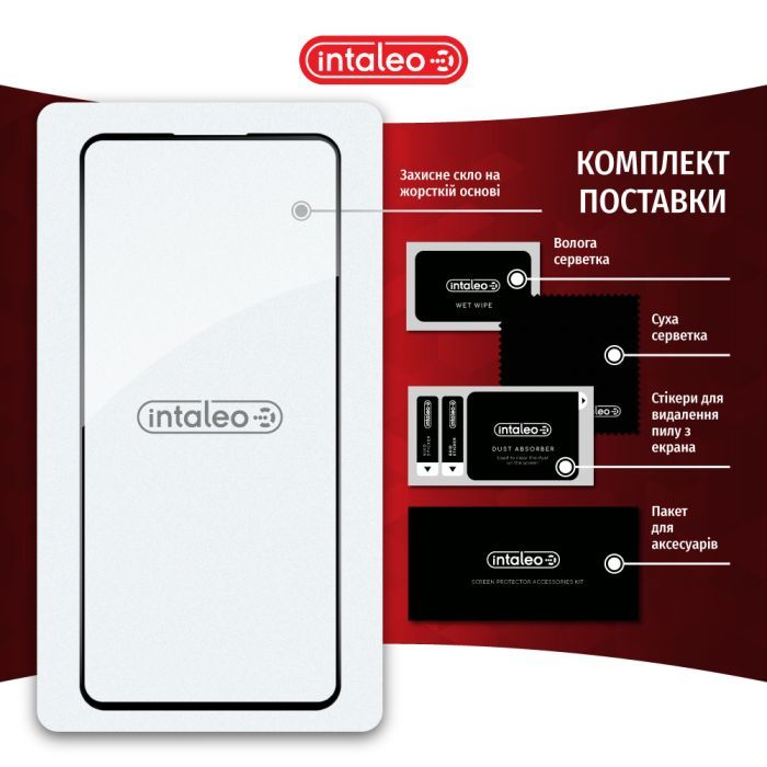 Стекло защитное Intaleo Full Glue Xiaomi 13T Pro Black (1283126582622) изображение 8