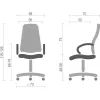 Офісне крісло Аклас Валенсія Soft CH MB Бежевий (Шкіра LC-F) (00161473) зображення 7