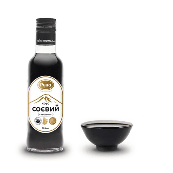 Соус Руна Соєвий менше солі 205 мл (4820267040658) зображення 2