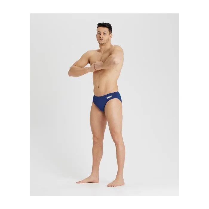 Плавки Arena Team Swim Briefs Solid 004773-750 сині, білий 80 (3468336639870) изображение 3