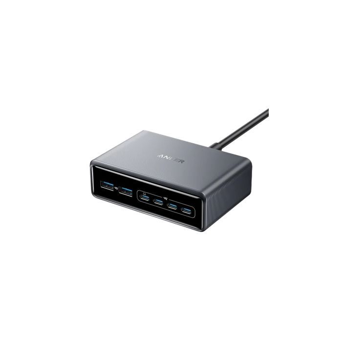 Зарядное устройство Anker GaNPrime 200W 4xUSB-C PD + 2xUSB-A Black (A2683341)