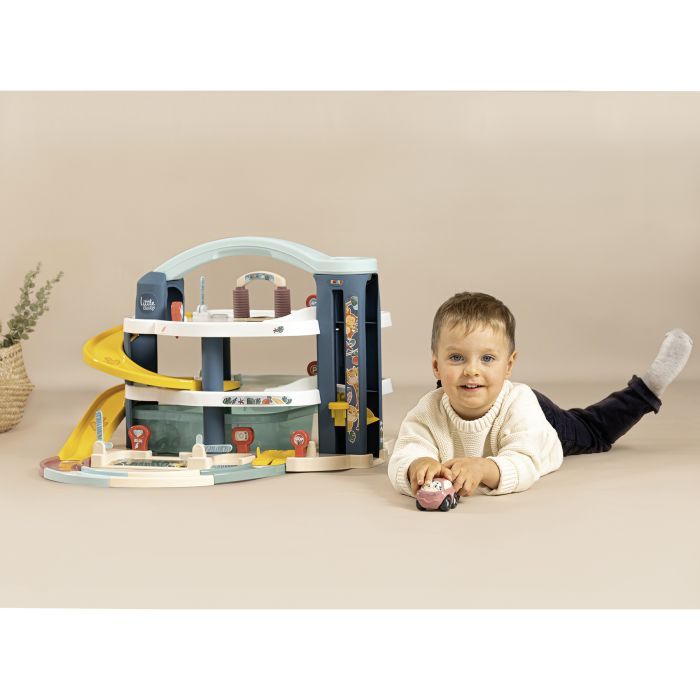 Ігровий набір Smoby Little Великий гараж 3 поверхи, з машинкою та гелікоптер (7600140203) зображення 5