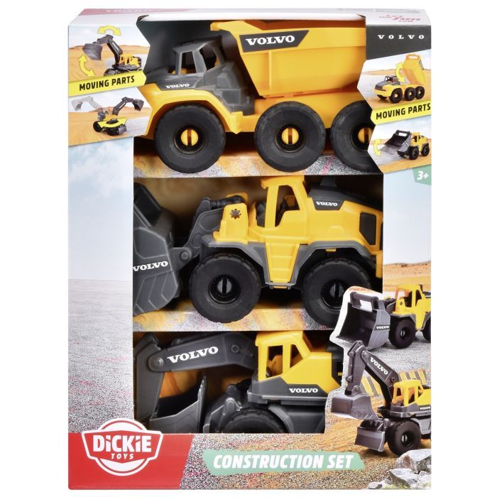 Спецтехника Dickie Toys Вольво. Автоконструктор, 3 машины (3722015) изображение 4