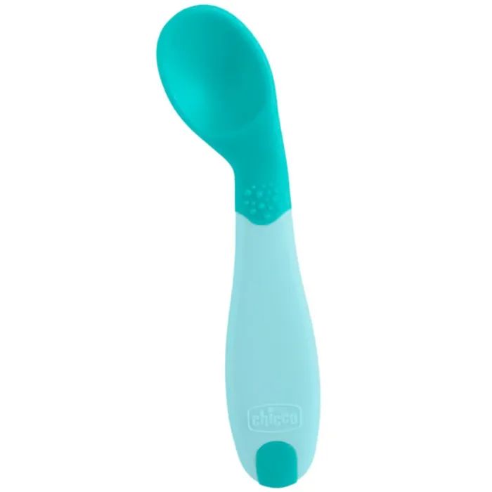 Набір дитячого посуду Chicco Ложка First Spoon 8 м+ (блакитна) (16100.20)