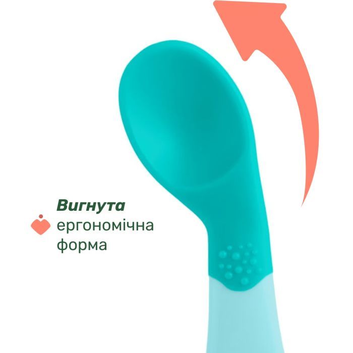 Набір дитячого посуду Chicco Ложка First Spoon 8 м+ (блакитна) (16100.20) зображення 3
