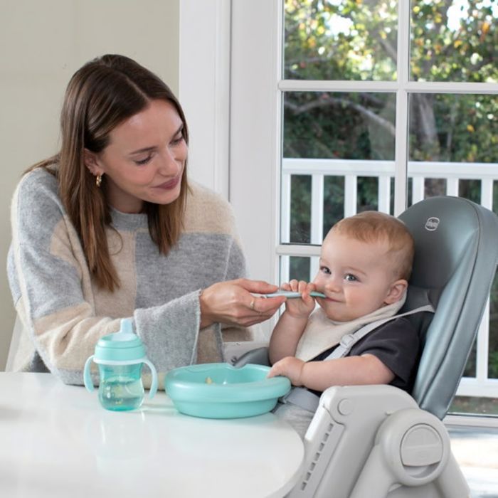 Набір дитячого посуду Chicco Ложка First Spoon 8 м+ (блакитна) (16100.20) зображення 5