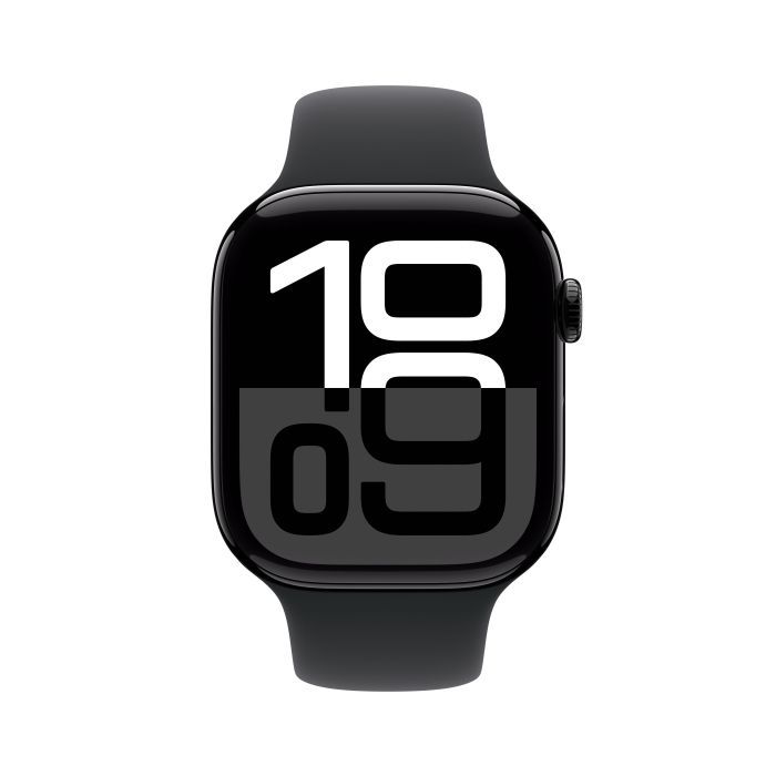 Смарт-часы Apple Watch Series 10 GPS + Cellular 42mm Jet Black Aluminium Case with Black Sport Band - M/L (MWX73QH/A) изображение 2