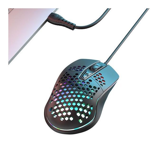 Мышка XO M4 4000 DPI RGB USB Black (XO-M4-BK) изображение 4