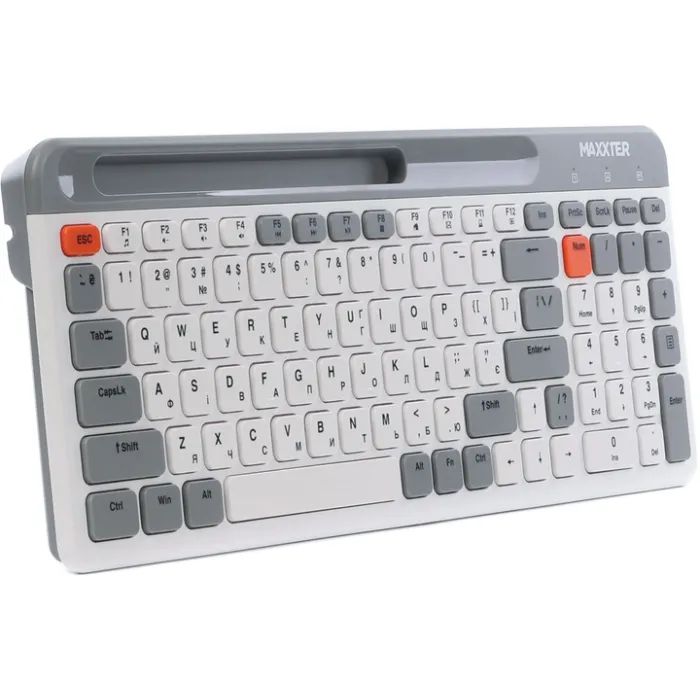 Клавиатура Maxxter KBW-02G-UA Wireless Grey (KBW-02G-UA) изображение 3