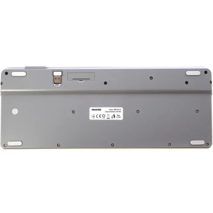 Клавиатура Maxxter KBW-02G-UA Wireless Grey (KBW-02G-UA) изображение 5