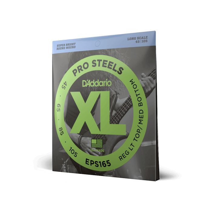 Струны для гитары D'Addario XL Prosteels Reg Light Top / Med Bottom (45-105) (EPS165) изображение 2