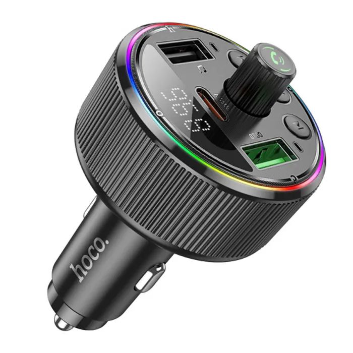 FM модулятор HOCO E82, Black, Box