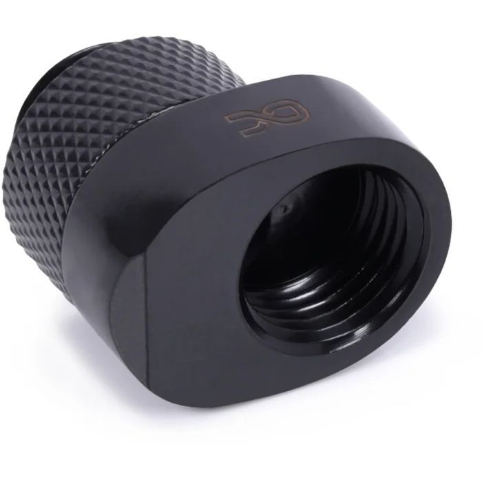 Фитинг для СЖО Alphacool Eiszapfen 8mm off set fitting rotatable - black (17604)