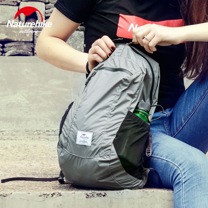 Рюкзак туристический Naturehike Ultralight NH17A012-B, 18 л, чорний (6927595718674)