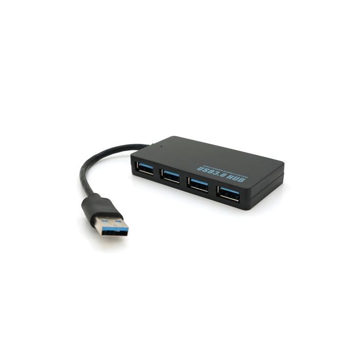 Концентратор Voltronic USB 3.0 to 4xUSB 0.14m flat black (YT-3HF4/2TB)