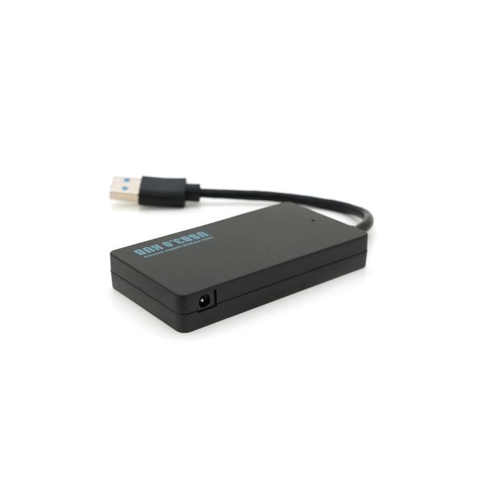 Концентратор Voltronic USB 3.0 to 4xUSB 0.14m flat black (YT-3HF4/2TB) зображення 2