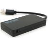 Концентратор Voltronic USB 3.0 to 4xUSB 0.14m flat black (YT-3HF4/2TB) зображення 2