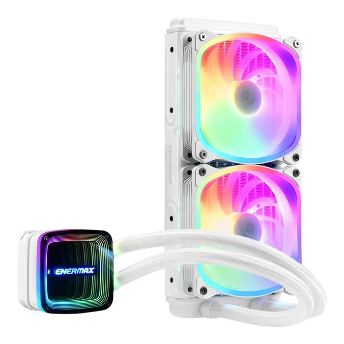 Система жидкостного охлаждения Enermax Aquafusion 240 White (ELC-AQFA240-SQA-W) изображение 3