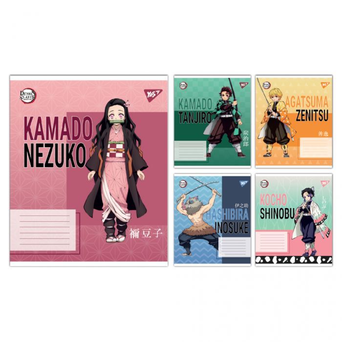 Тетрадь Yes Demon slayer Heroes А5 48 листов линия (767698)