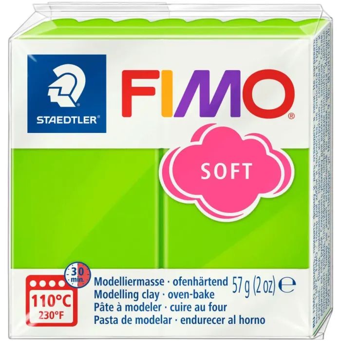 Пластика Fimo Soft, Зелене яблуко, 57г (4006608809652)