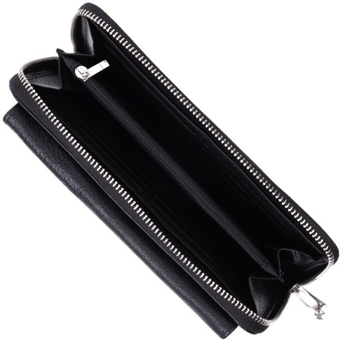 Гаманець ST Leather З натуральної шкіри Чорний (22529) зображення 6