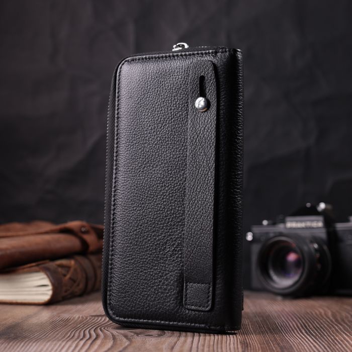 Гаманець ST Leather З натуральної шкіри Чорний (22529) зображення 9