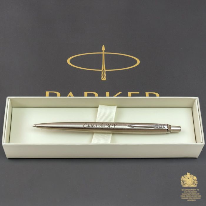 Ручка шариковая Parker JOTTER 17 UKRAINE SS CT BP Слава ЗСУ (16132_T204b) изображение 5