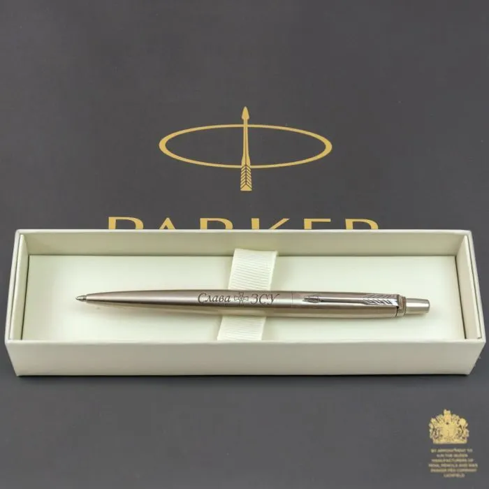 Ручка шариковая Parker JOTTER 17 UKRAINE SS CT BP Слава ЗСУ (16132_T204b) изображение 5