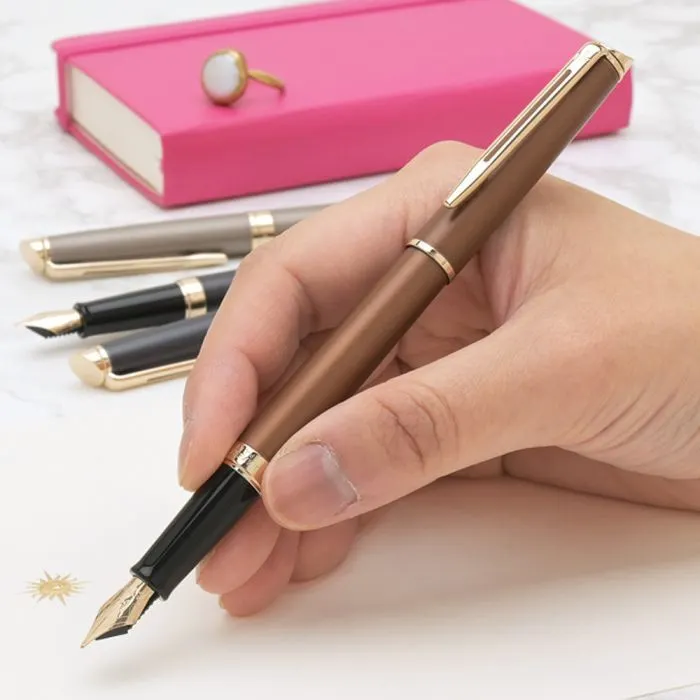 Ручка пір'яна Waterman HEMISPHERE Metallic Copper Red GT  FP F (12 092) зображення 5