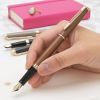 Ручка пір'яна Waterman HEMISPHERE Metallic Copper Red GT  FP F (12 092) зображення 5