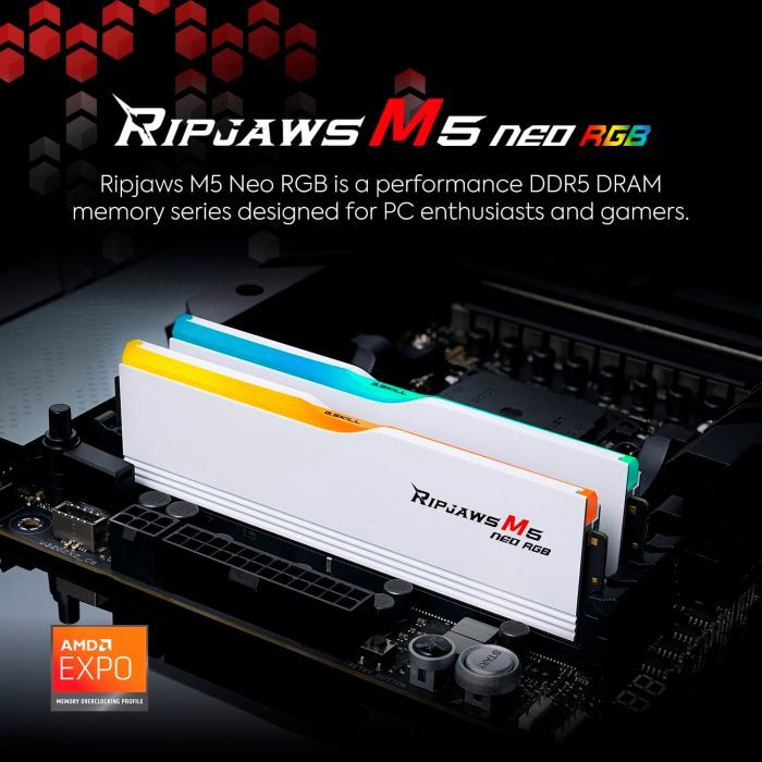 Модуль пам'яті для комп'ютера DDR5 32GB (2x16GB) 6000 MHz Trident Z5 Neo RGB Black G.Skill (F5-6000J2836G16GX2-TZ5NR) зображення 4