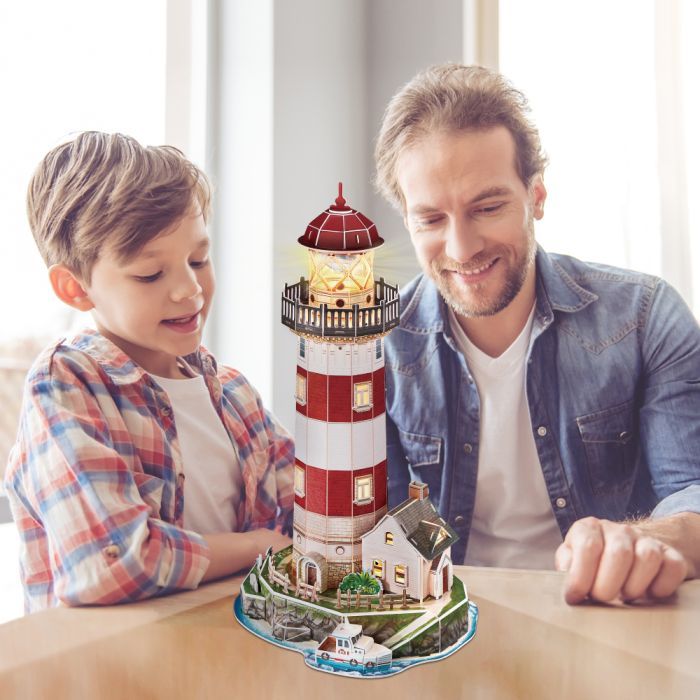 Пазл Cubic Fun трехмерный Night edition Маяк с LED-подсветкой (L540h) изображение 5