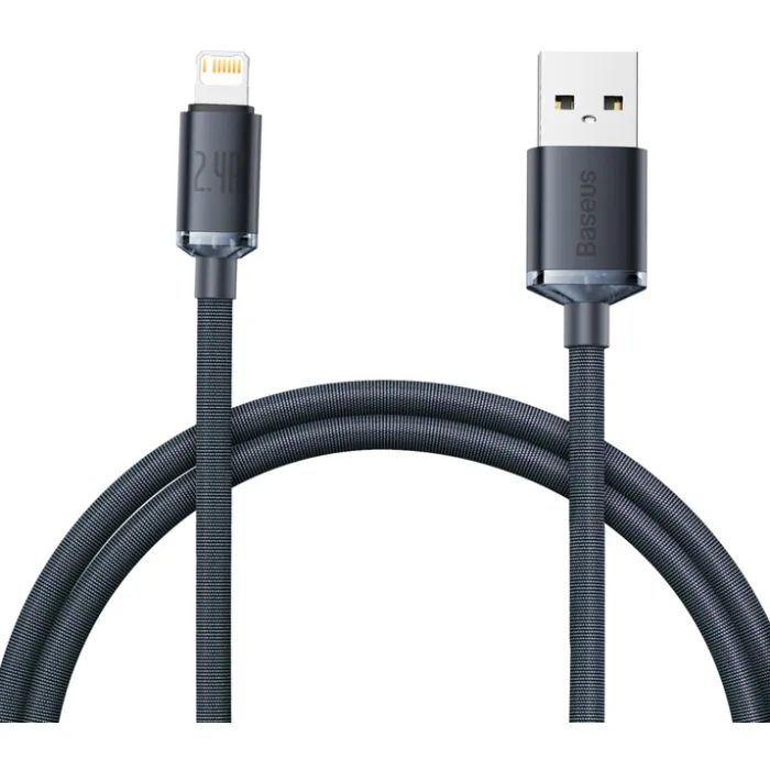 Дата кабель USB 2.0 AM to Lightning 1.2m 2.4A blue Baseus (CAJY000003)