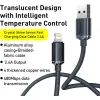 Дата кабель USB 2.0 AM to Lightning 1.2m 2.4A black Baseus (CAJY000001) зображення 2