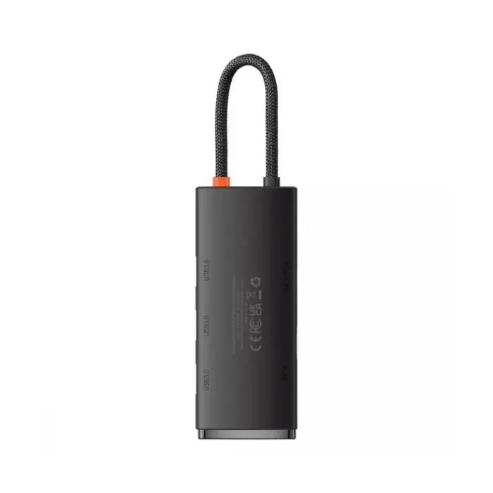 Концентратор Baseus USB-C 5-in-1 HDMI + 3xUSB 3.0 + PD black (WKQX040001) изображение 2