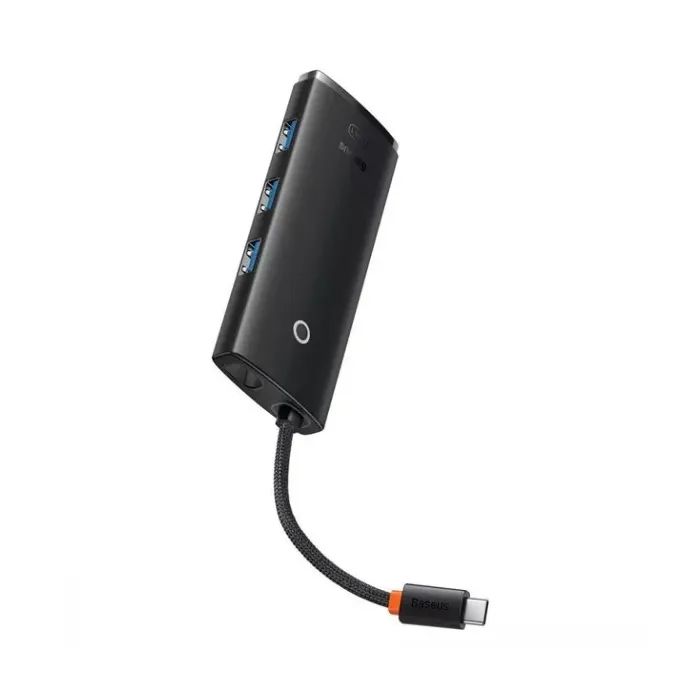 Концентратор Baseus USB-C 5-in-1 HDMI + 3xUSB 3.0 + PD black (WKQX040001) изображение 4