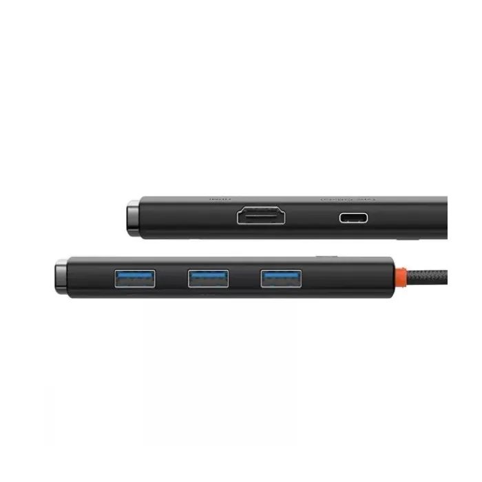Концентратор Baseus USB-C 5-in-1 HDMI + 3xUSB 3.0 + PD black (WKQX040001) изображение 5