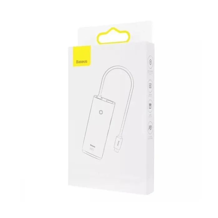 Концентратор Baseus USB-C 5-in-1 HDMI + 3xUSB 3.0 + PD black (WKQX040001) изображение 6