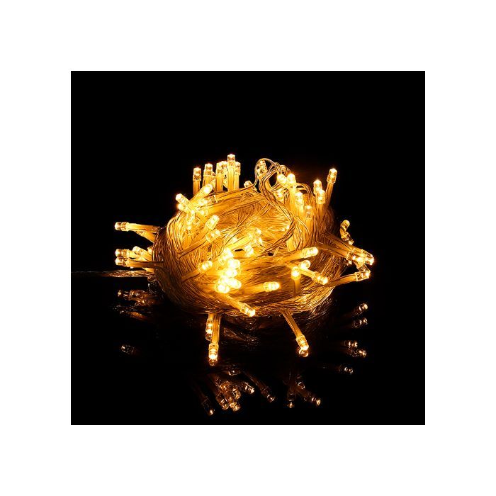 Гирлянда Voltronic 100 LED Діод White Hot, 10 м., 8 режимів, прозора (Garl-100LED-10mWH)