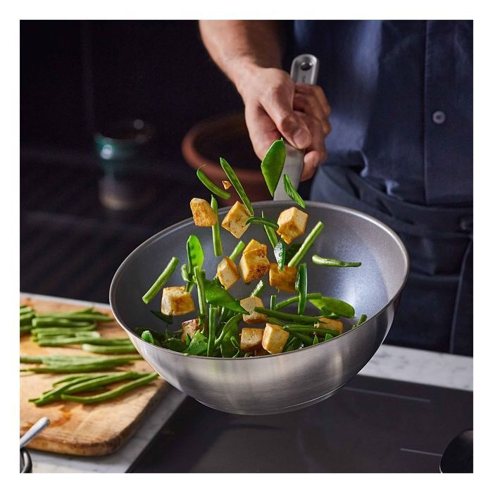 Сковорода Fiskars Вок All Steel 28 см матова (1064747) изображение 6