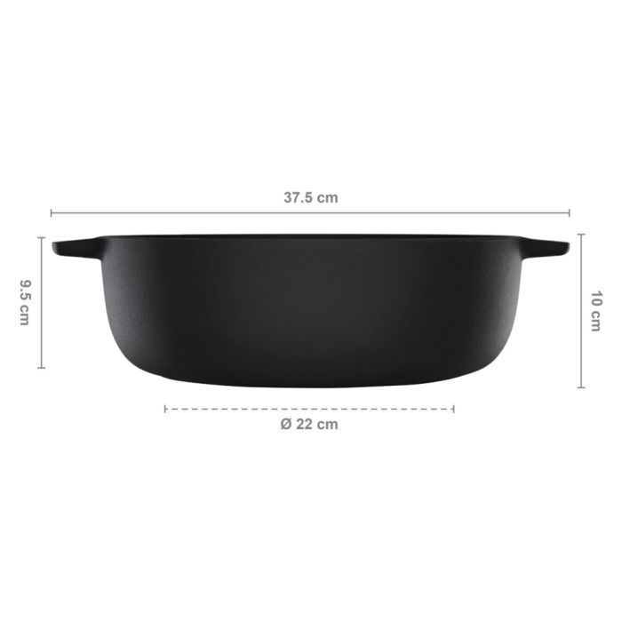 Каструля Fiskars Norden Grill з кришкою чавунна 6 л (1066430) зображення 6