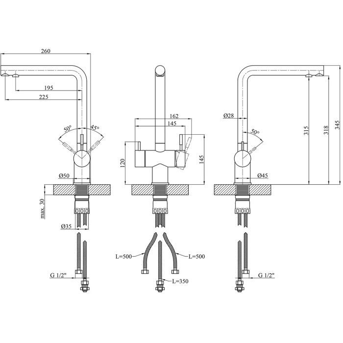 Змішувач Kroner Klassisch-ESG03811 (CV027932) зображення 9