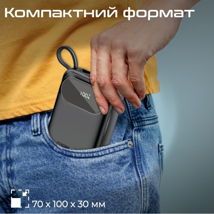 Батарея универсальная Promate 20000mAh PD/35W (powerpod-20.black) изображение 10