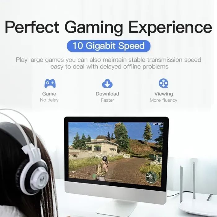 Патч-корд 5м, FTP cat 7 RJ-45 black Vention (ICABJ) изображение 6